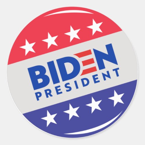 2020 Elect Joe Biden Presidential Election Classic Round Sticker