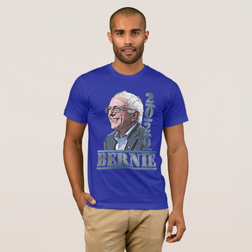 2020 Election Bernie Sanders Support Blue Shirt