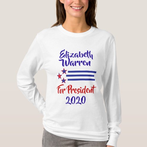 2020 Election Elizabeth Warren Support T_Shirt