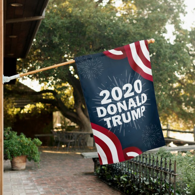 2020 Elections Donald Trump House Flag (In SItu)