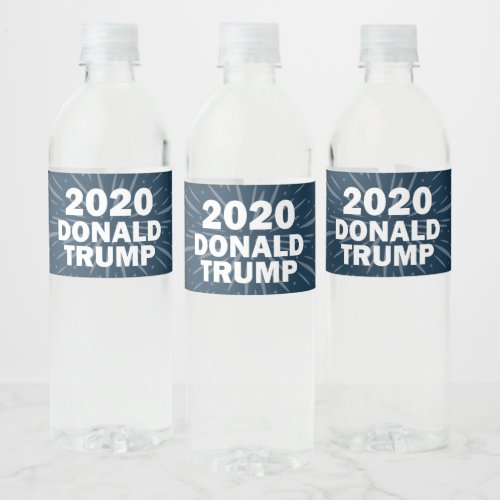 2020 Elections Trump Water Bottle Label