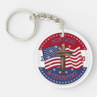 2020 For God and Country Cross And American Flag