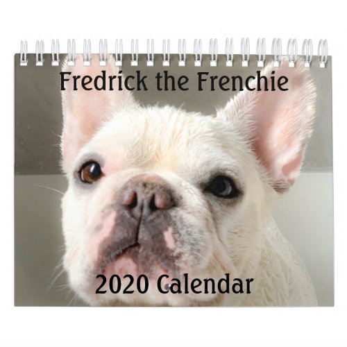 2020 French Bulldog Calendar_Fredrick the Frenchie Calendar