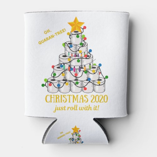 2020 Funny Quarantine Christmas Toilet Paper Tree Can Cooler