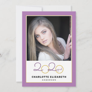 2020 Grad 2 Photo Graduation Party Invitation