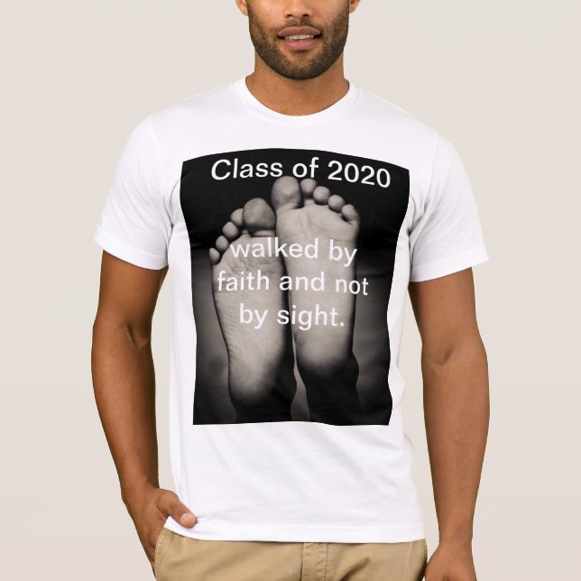 2020 graduation, black white, quarantine, tshirt, T-Shirt (Front)