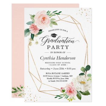 Browse Products At Zazzle With The Theme Pink Graduation Invitations ...