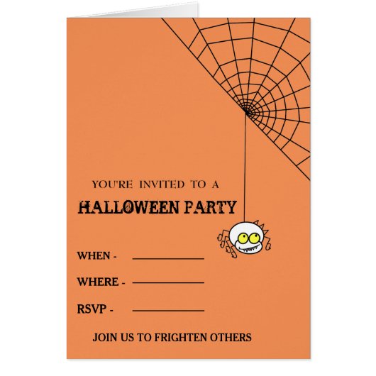 2020 Happy Halloween with Spider and her web Cards (Front)