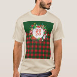 2020 Happy New Year! Scotland Pattern T-Shirt