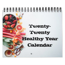 2020 Healthy Year Calendar