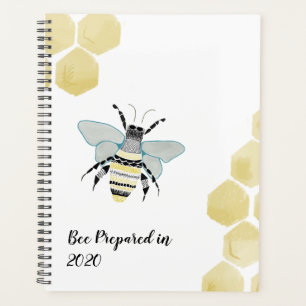 2020 Honey Bee Zen Doodle Planner Personalize