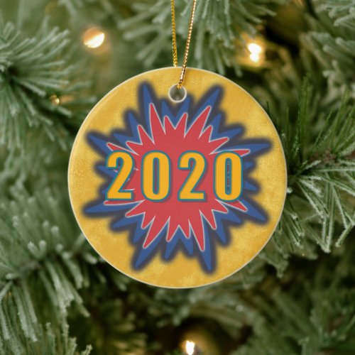 2020 In Memoriam  RIP Christmas Ceramic Ornament