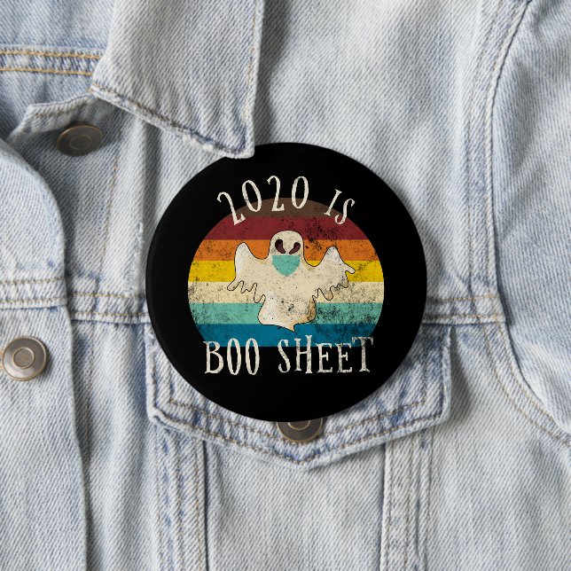 2020 Is Boo Sheet Halloween Button (In Situ)