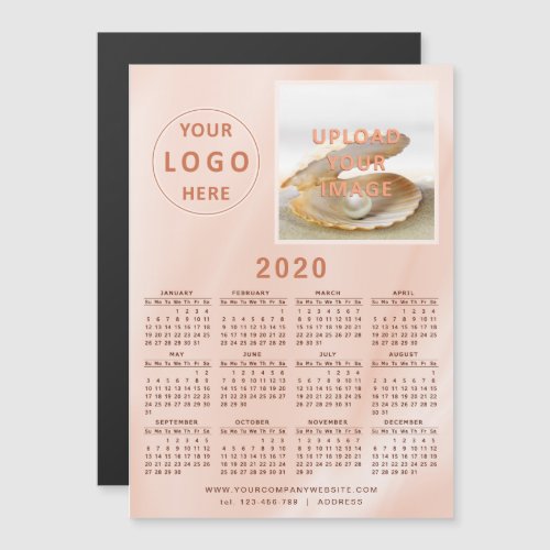 2020 Magnetic Fridge Promotional Business Calendar