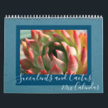 2020 Modern Script Succulents and Cactus Calendar<br><div class="desc">This create your own calendar design was created though digital art. It may be personalized in the area provided. You may change the font or add font. To customize simply replace the photos with your own. Choose the customize further option to make more changes. Contact me at colorflowcreations@gmail.com if you...</div>
