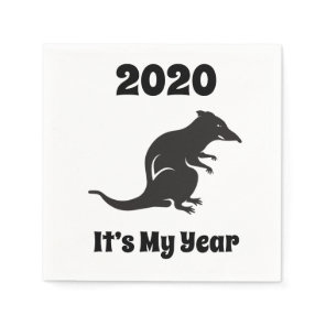 2020 My Rat Year Napkins