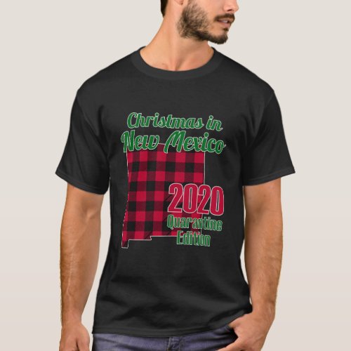2020 New Mexico Quarantine Christmas Matching Fami T_Shirt