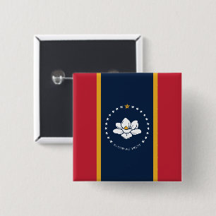 2020 New Mississippi In God We Trust State Flag Button