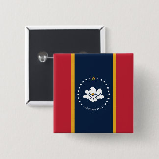2020 New Mississippi In God We Trust State Flag Button