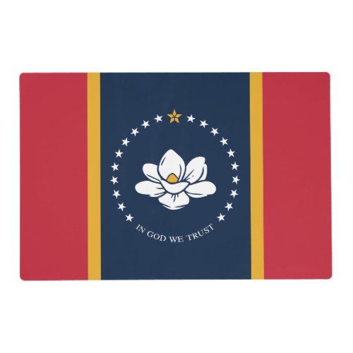 2020 New Mississippi In God We Trust State Flag Placemat