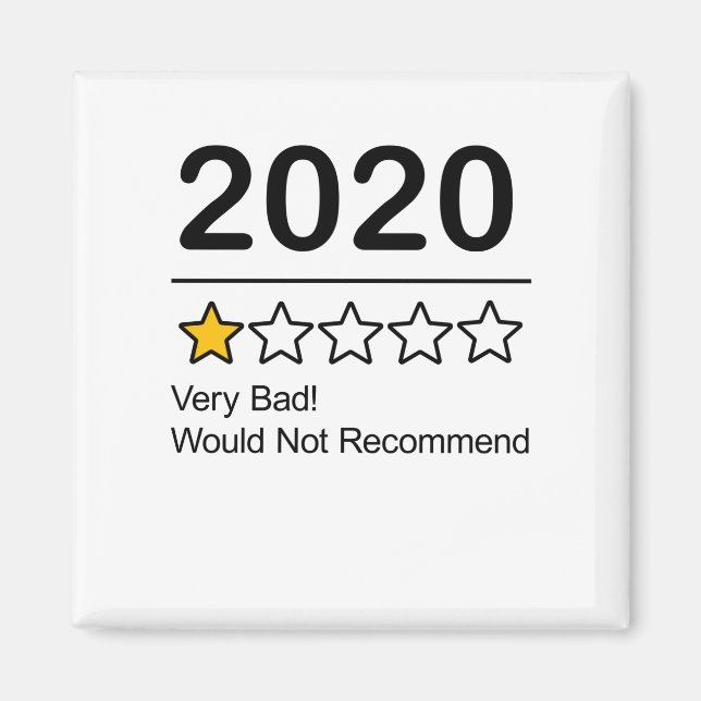 2020 One Star Rating Magnet (Front)