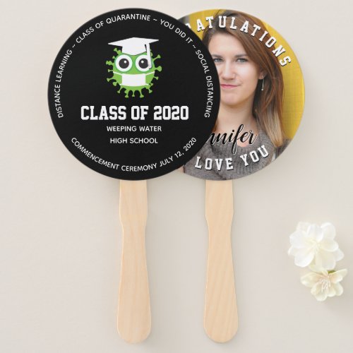 2020 Personalized Graduation Hand Fan
