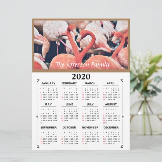 2020 Photo Custom Personalize Calendar (Standing Front)