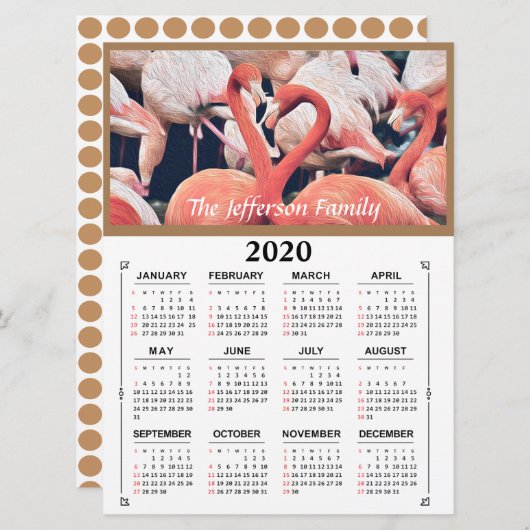 2020 Photo Custom Personalize Calendar (Front/Back)