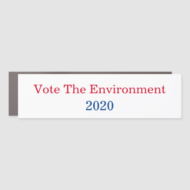 2020 Presidential Campaign Environment Car Magnet (Front)