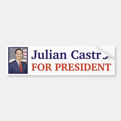 2020 Presidential Election Julian Castro Bumper Sticker