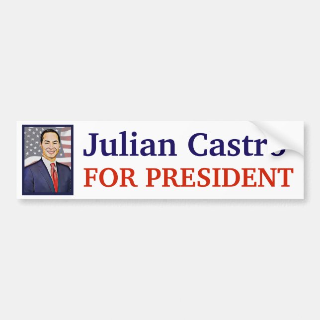 2020 Presidential Election Julian Castro Bumper Sticker (Front)