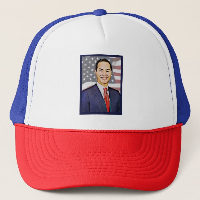 2020 Presidential Election Julian Castro Support Trucker Hat (Front)
