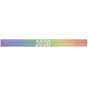 2020 Pride - Rainbow Gradient Striped Elastic Hair Tie