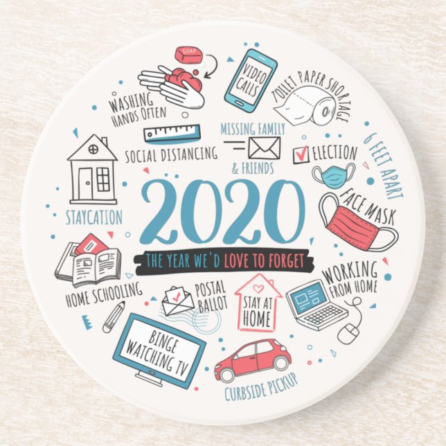 2020 Quarantine Activities Commemorative Coaster (Front)