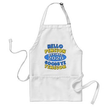 2020 Retirement Adult Apron by retirementgifts at Zazzle