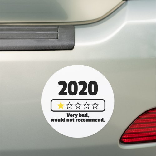 2020 review _ Very Bad Would Not Recommend 1 star Car Magnet