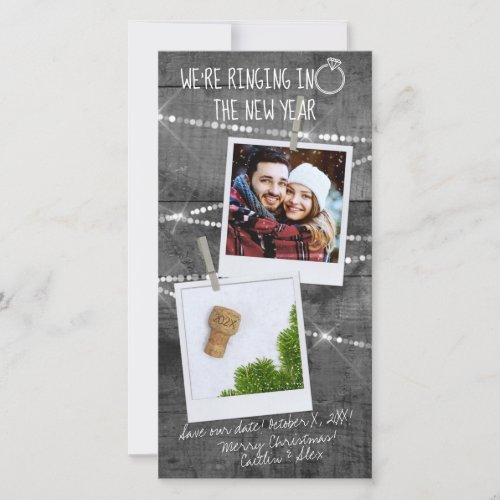 2020 Rustic New Year Engagement Announcement