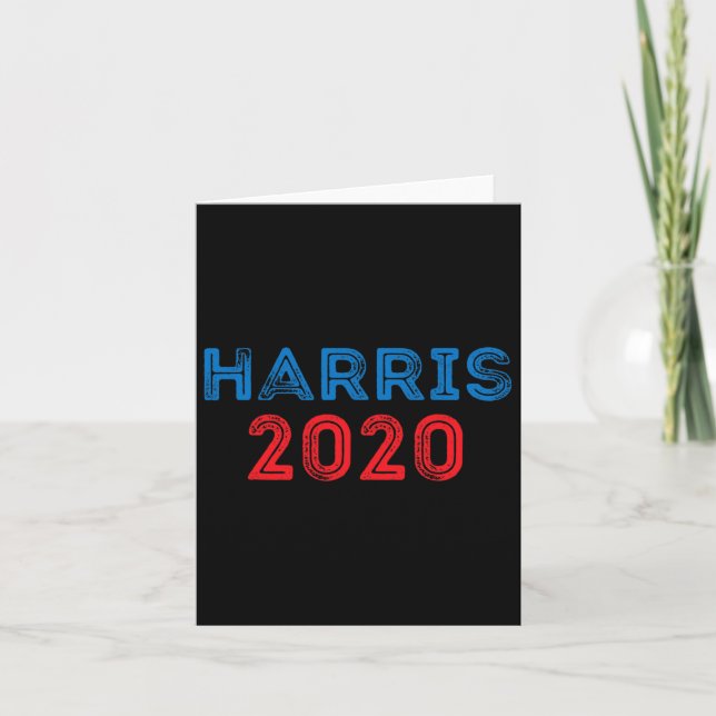 2020 Shirt Kamala Harris For President Rally  Card (Front)
