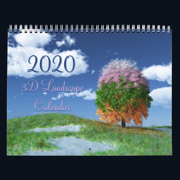 2020 SilverWebForge 3D Landscape Calendar