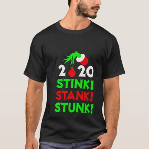 2020 Stink Stank Stunk Christmas Pajamas T_Shirt
