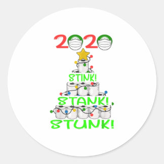 2020 Stink Stank Stunk Funny Quarantine Classic Round Sticker