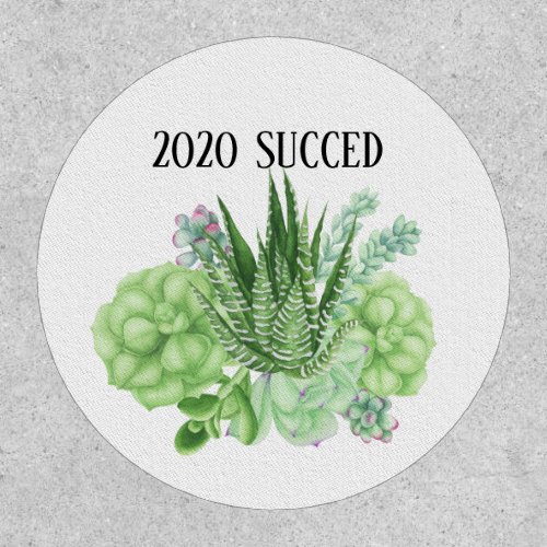 2020 Succed Succulent Funny Covid Patch