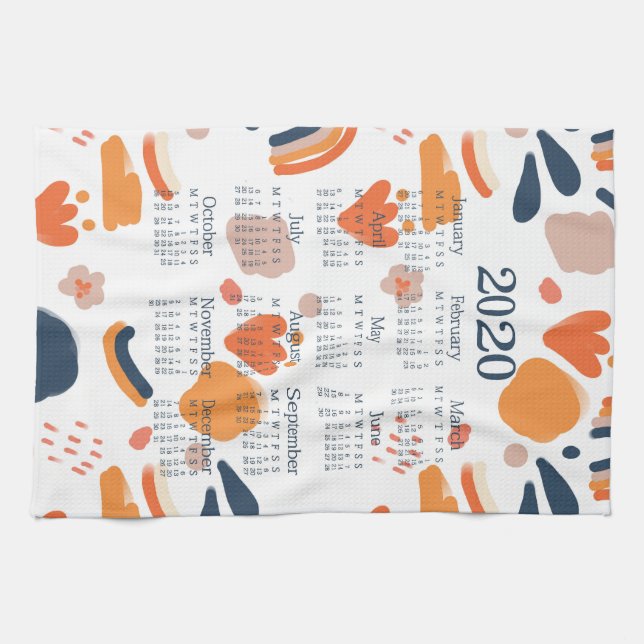 2020 Tea Towel Calendar | Kitchen decor (Horizontal)