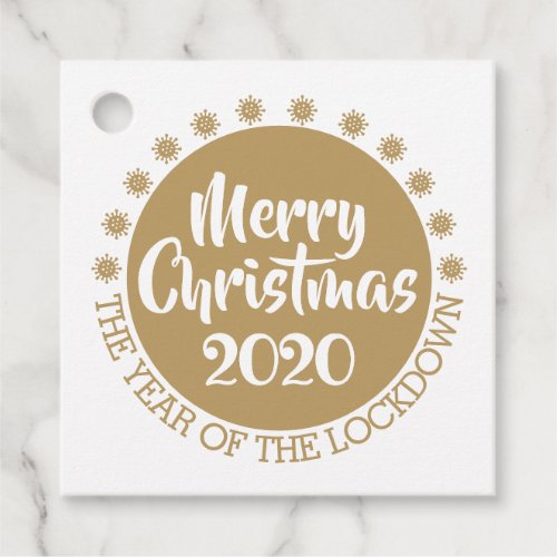 2020 the year of the lockdown favor tags