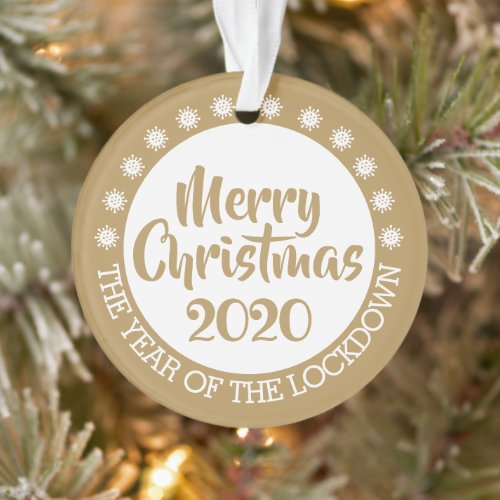 2020 the year of the lockdown ornament