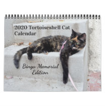 2020 Tortoiseshell Cat, Binga Memorial Edition Calendar 2020 Tortoiseshell Cat, Binga Memorial Edition Calendar