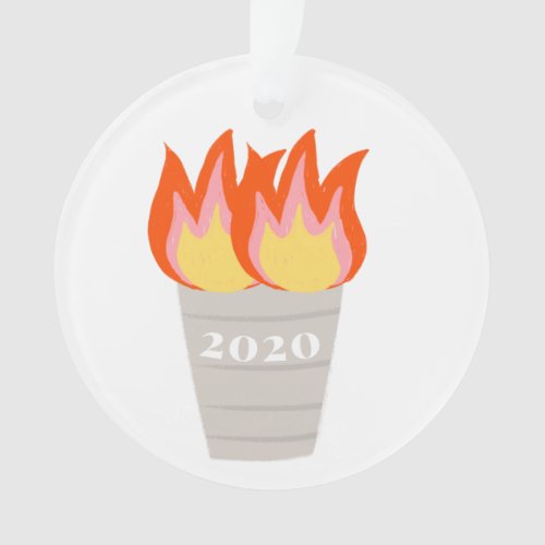 2020 Trash on Fire Ornament