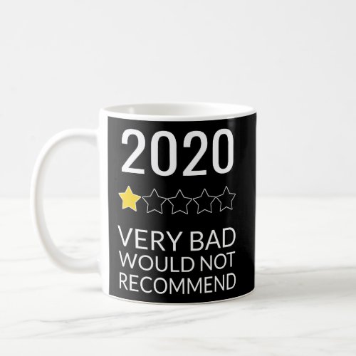 2020 Very Bad Would Not Recommend 1 Star Rating Coffee Mug