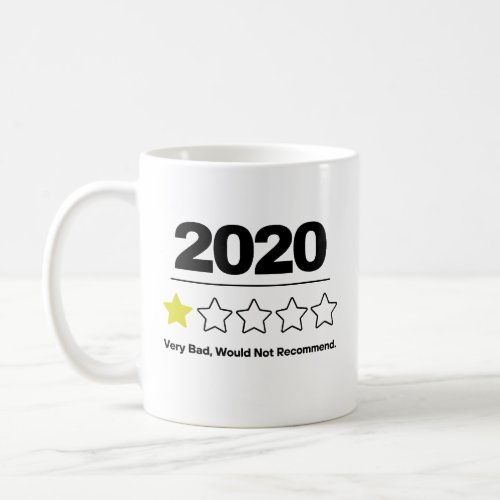  2020 Very Bad Would Not Recommend Funny Planner Coffee Mug