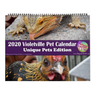 2020 Violetville Pet Calendar ~ Unique Pet Edition
